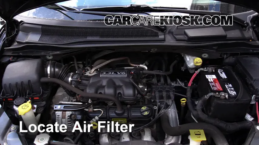 2010 Dodge Grand Caravan SE 3.3L V6 FlexFuel Filtre à air (moteur)